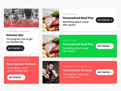 Fitness UI exploration card desktop fitness mobile responsive sketch ui ui design web