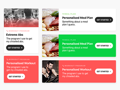 Fitness UI exploration card desktop fitness mobile responsive sketch ui ui design web