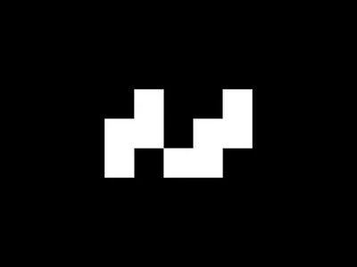 "NW" Concept 2 by Jaimie Phillips black bw concept dribbble logo modernism north west nw simple staircase white