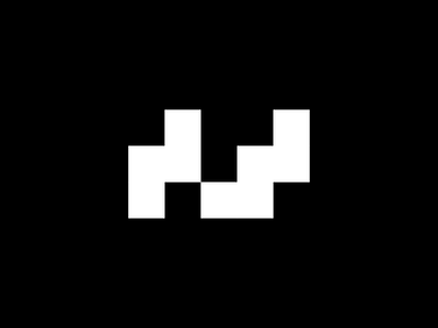 "NW" Concept 2 by Jaimie Phillips black bw concept dribbble logo modernism north west nw simple staircase white