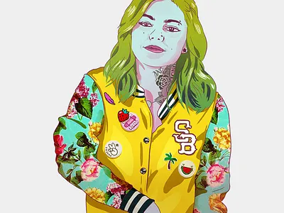 Street portraits - Louane art artist artwork celebrity character design drawing illustration music portrait