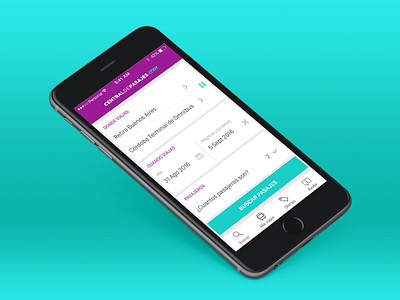 New bus ticket app app argentina blue buenos aires bus flat ios magenta search ticket tourism travel