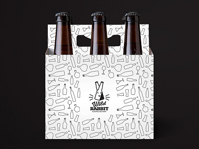 Wild Rabbit 6-packs alcohol branding bunny delivery rabbit website