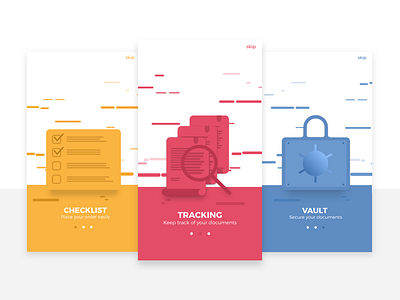 Onboarding Screens checklist illustration document mobile app illustrations mobile app mobile screens onboarding tracking illustration vault illustration