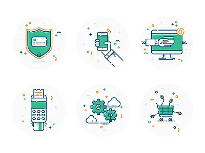Icons set app branding design graphic icons identity illustrations logo mark professional ui