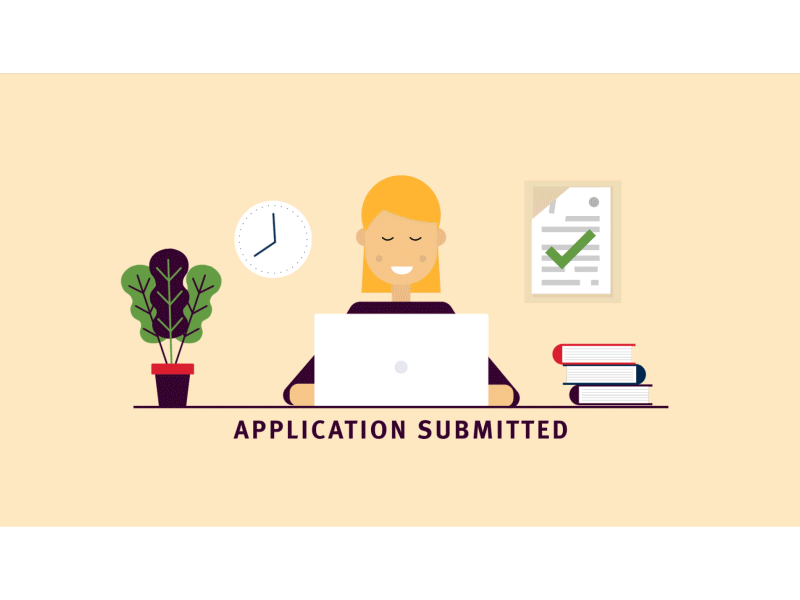 Plane To Pipeline character clock computer desk document gif paper pipe plant transition ui website