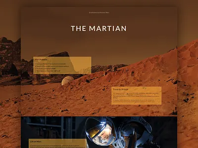 The Martian challenge daily dailyui design designer interface robin saulet sign ui ux webdesign