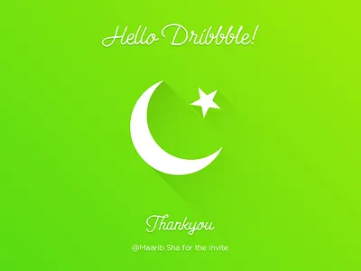 Hello Dribbble! dribble excited firstshot hello pakistan