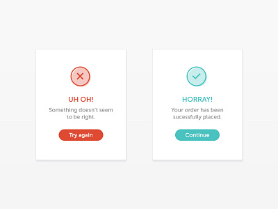 Error and sucess dailyui ui ux