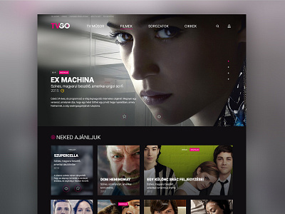 Telekom - TVGO dektop site concept concept dektop design telekom tvgo