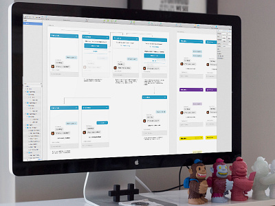 Chatbox design flow chat computer design flow freddie mailchimp product design sketch web design