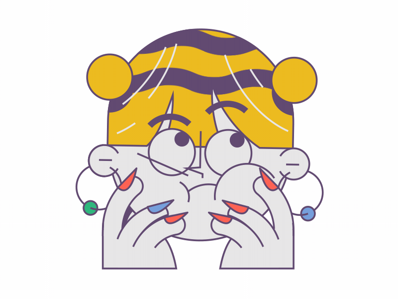 Go Girl! - Sticker.Place 2d animation emoji flat gif girl motion sticker what