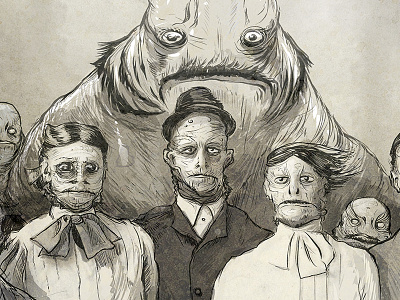Deep Ones horror illustration lovecraft monster photo sea monster vintage