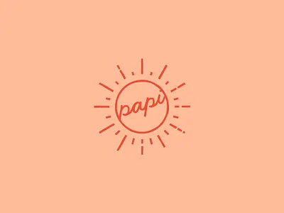 Papi branding burst icon identity mark sub mark