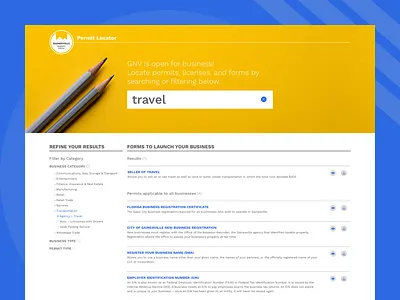 Business Search Results Page business ia search search results work sans