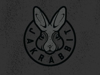 Jakrabbit Logo branding grunge icon jakrabbit logo
