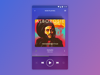 DailyUI #009 - Music Player 009 app daily music music player player ui