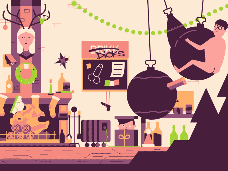 Brikkmas is coming! 2.5d 2d brikk cel character christmas fire flat santa