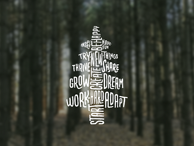 Tree of Life adventure hand drawn illustration otherpath tree type typography