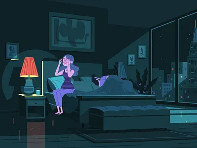 Bedtime NYC animation characterdesign design illustration nyc stylferame
