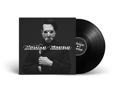 Brush Lettering Vinyl brush calligraphy dark hate ink lettering marilyn manson pentel vinyl