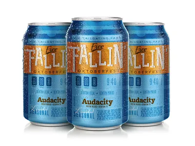 Audacity - Free Fallin' beer beer can brewery football ticket sports ticket