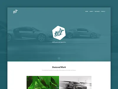 Tilt Website agency portfolio ui user interface web design website