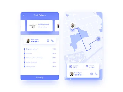 Delivery Check app check dailyui delivery icon interface map ui ux