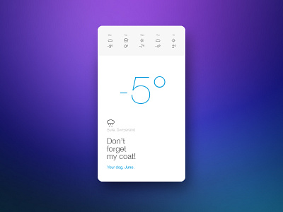 Weather App app application meteo simple ui design ux design weather