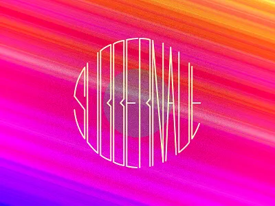 Experimental × SUBBERNAUT circle coin experimental exploration medal patch subbernaut typography