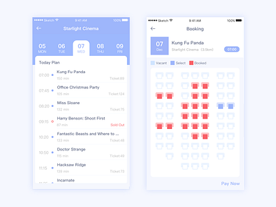 Daily Exercise — Booking 1 booking ios plan seat ui