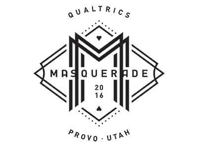 Qualtrics Masquerade Party 2016 heart logo m masquerade party provo qualtrics utah