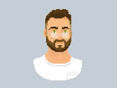 Pascal Pixel Portrait Colored - Lighting Corrections 8bit hiragana japanese kanji pixel pixelart retro rpg