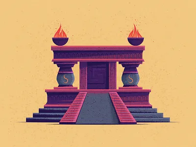 Altar altar aztec fire sacrifice stairs