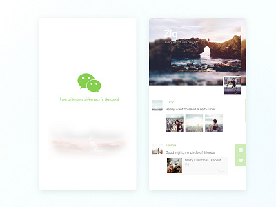 Weixin app concise fresh ui weixin