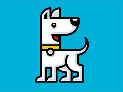 Dog Friendly branding character dog pet vector vonster