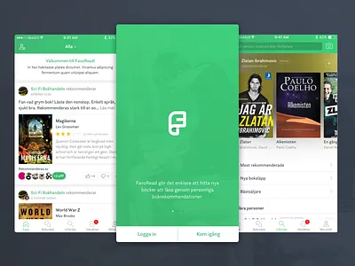 Book Recommendation App app ios iphone 6 mobile social app