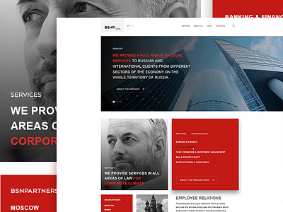 BSNP (WIP) clean clear grid red ui web website