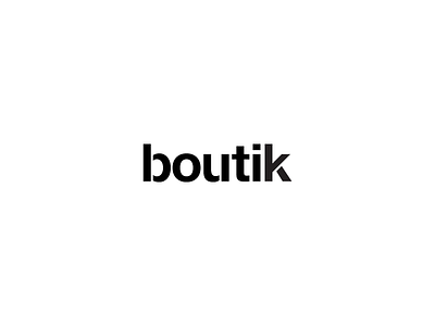 New logo concept boutik concept creative creativity design logo logos logotipo logotype monogram new type