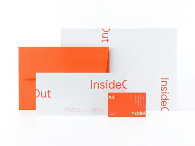 InsideOut Stationery brand branding business card character compliments slip emboss identity letterhead logo notebook stationery