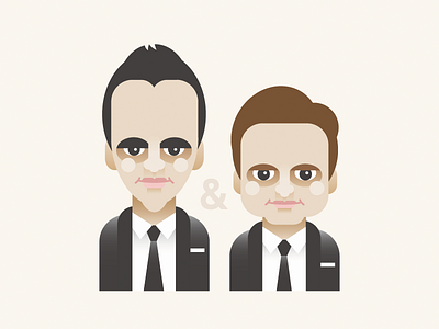 Ant and Dec emoji sticker emoji illustration portrait