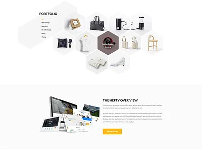 Hexagon Portfolio Section Concept creative gallery hexagon portfolio portfolio gallery theme ui ux wordpress