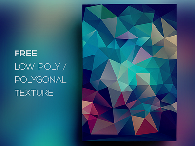 Free Polygonal / Low Poly Background Texture #84 abstract background flat free freebie geometric low poly polygonal shape texture triangle