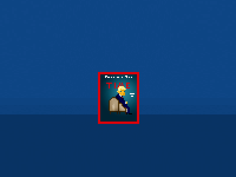 [Person of the Year 2016 - Time Magazine] magazine pixel pixelart trump