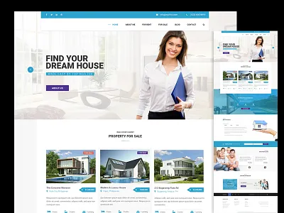 Realtor Web Design clean homes minimal modern real estate web design