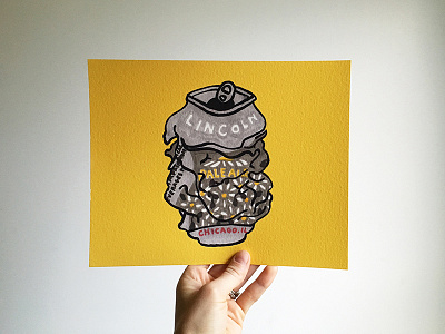 Daisy Cutter print beer beer can beer illustration fine art print print