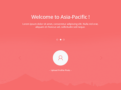 Welcome Area flat form image page pakistan photo profile ui upload user ux web