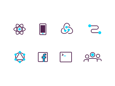 Tech Icons community facebook graphql icon icons react react native redux relay terminal