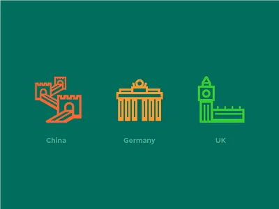 Kaspersky Lab / Country icons big ben china germany great wall icons iconset kaspersky triumphal arch uk wall