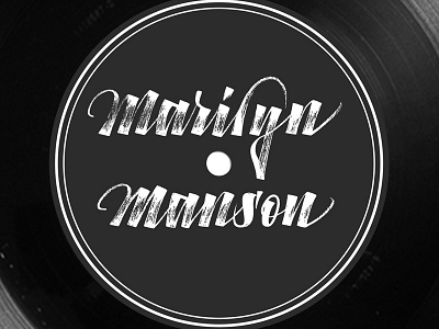 Lettering Vinyl brush calligraphy ink lettering logo logotype texture